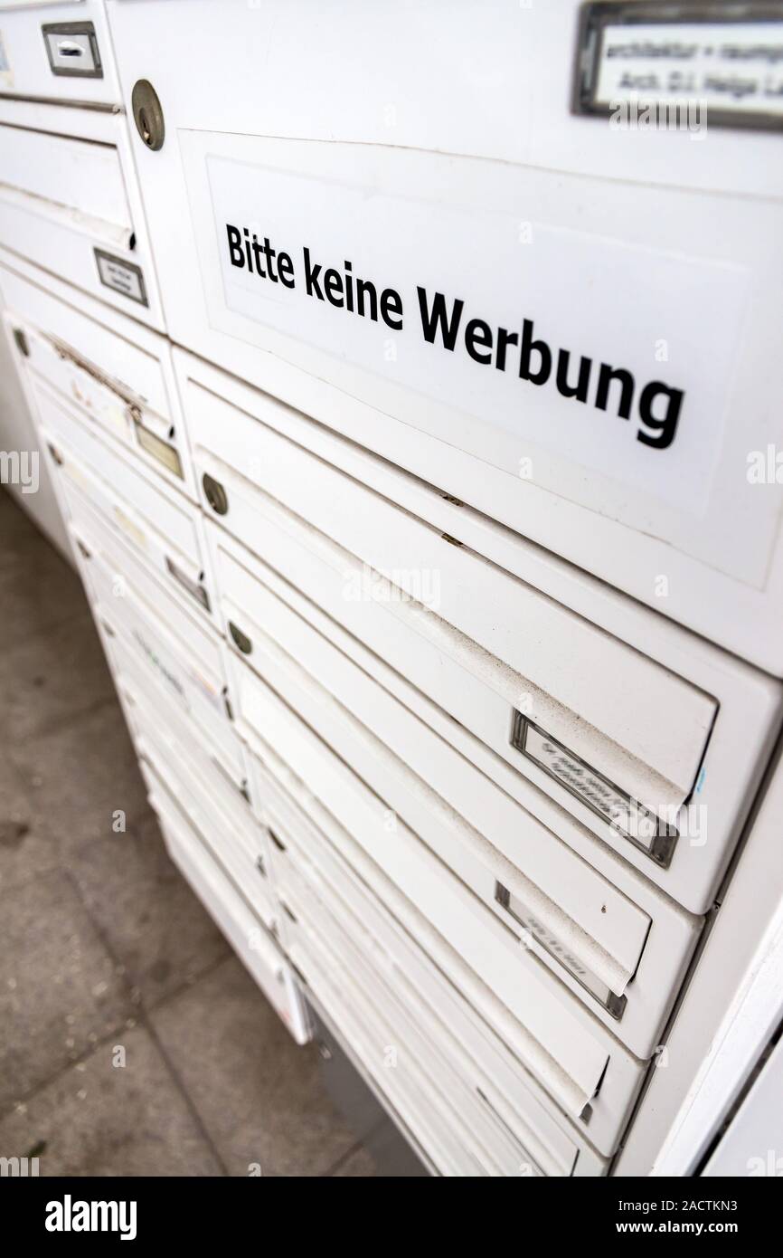 Advertising in mailbox unwanted Stock Photo Alamy