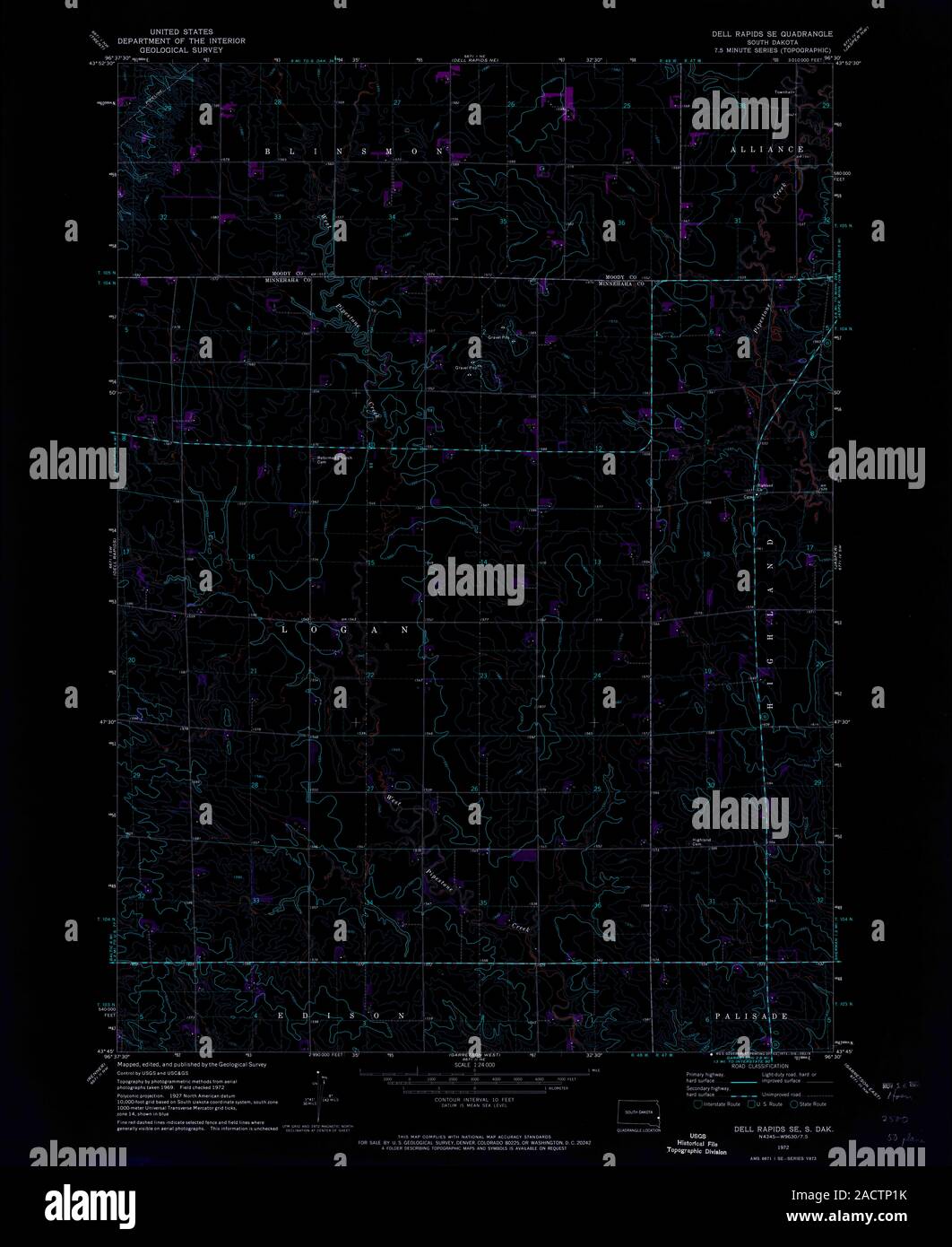 Dell rapids map hires stock photography and images Alamy