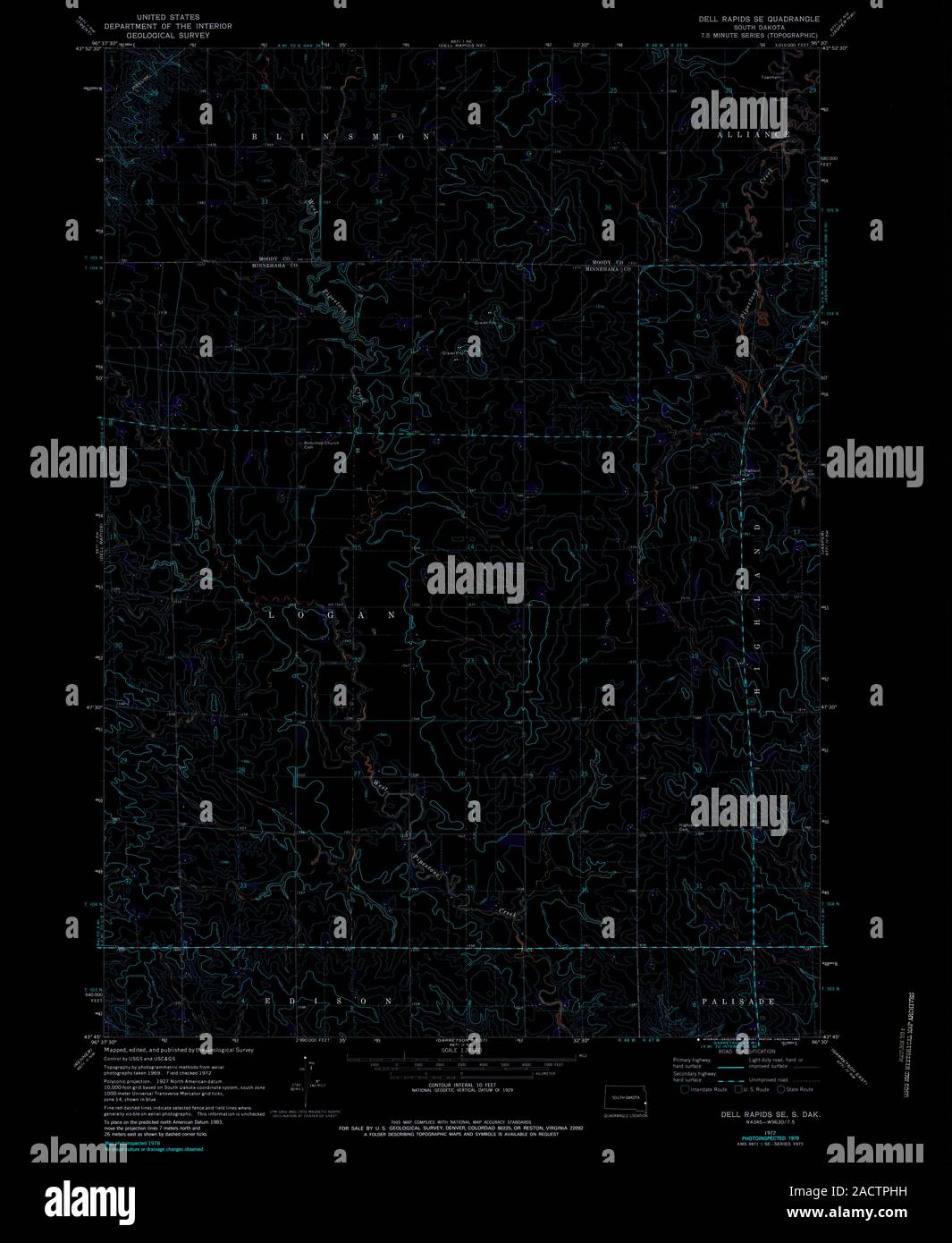 Dell rapids map hires stock photography and images Alamy