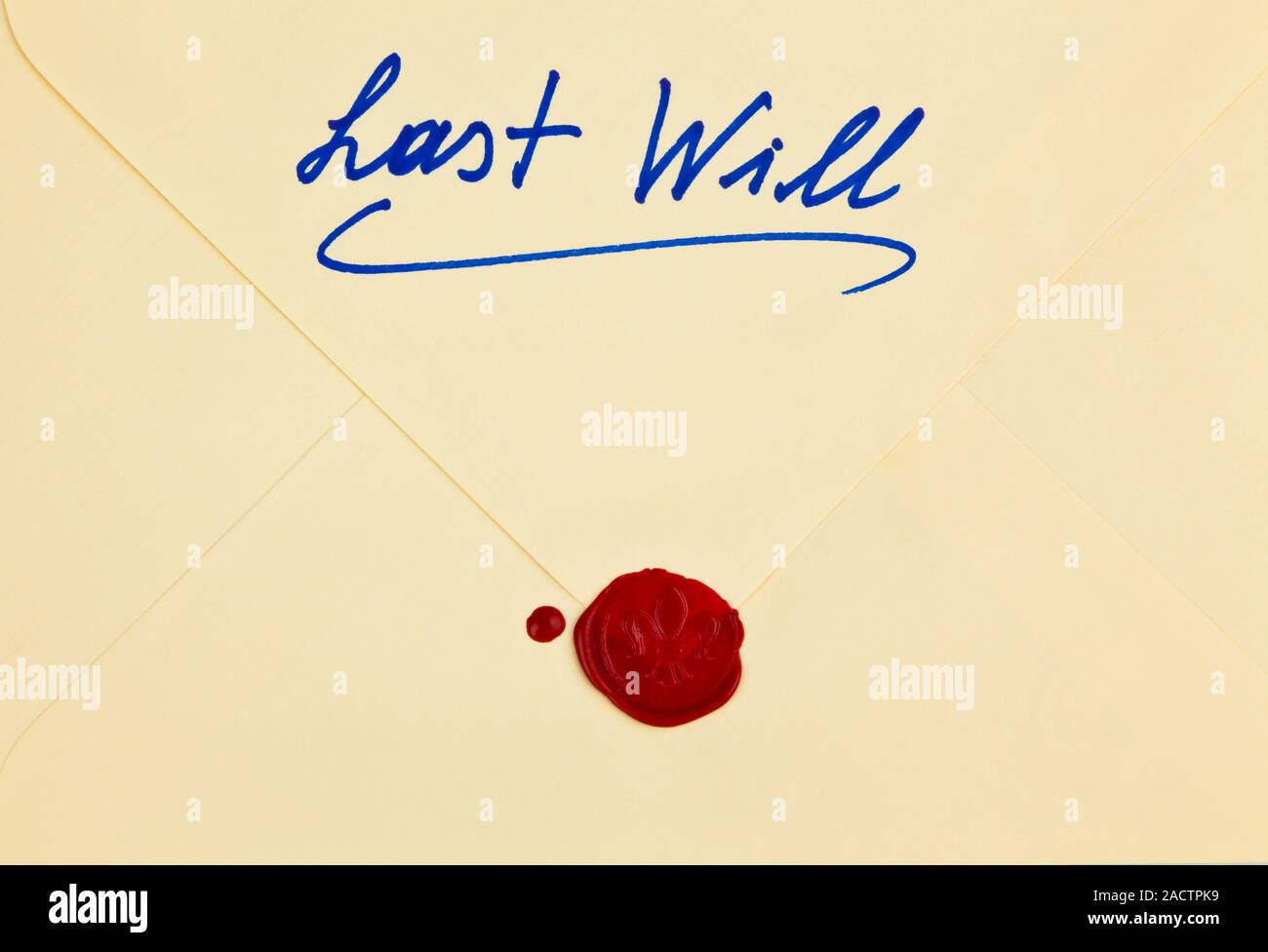 Testament in English language Stock Photo Alamy