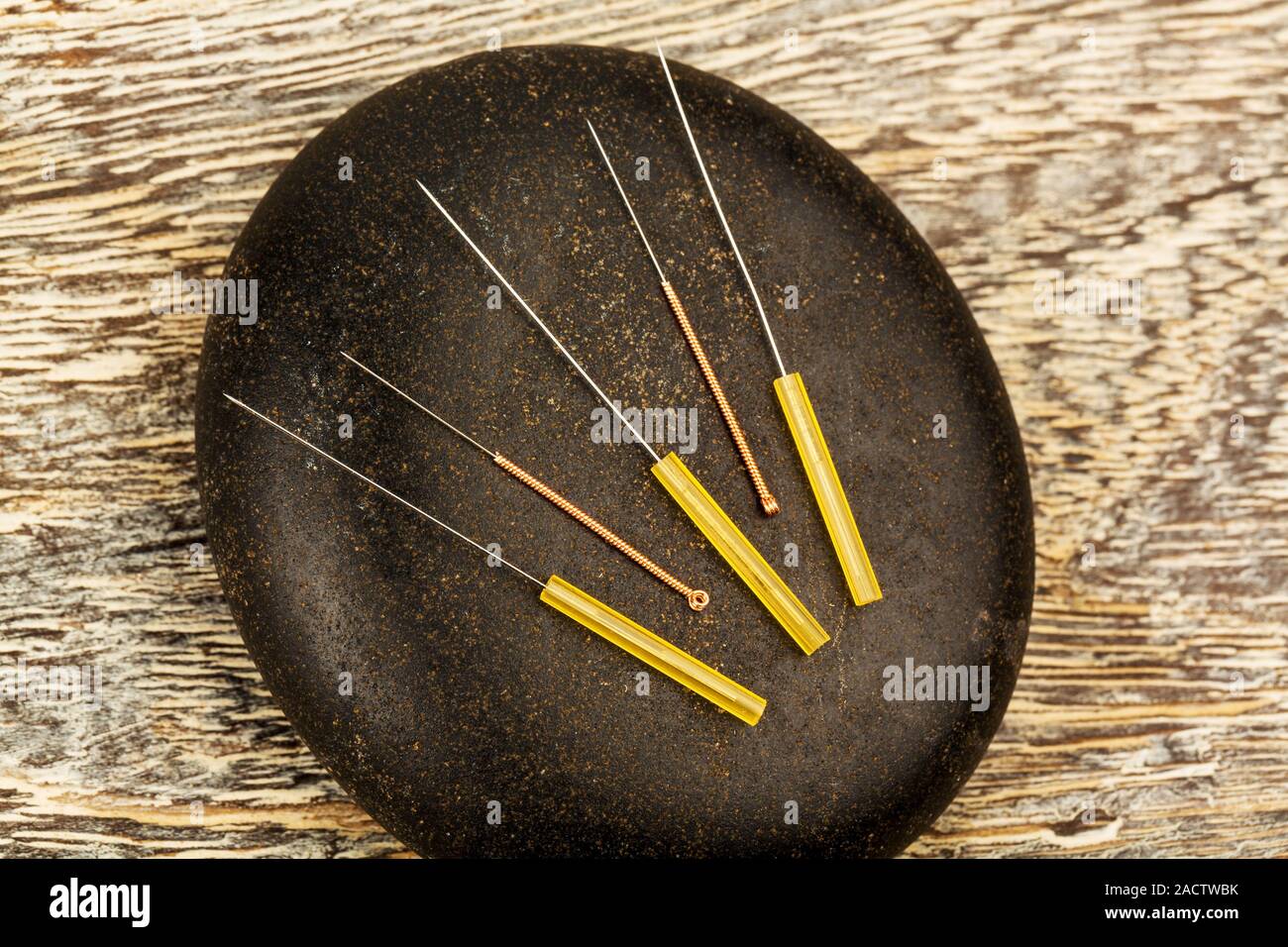 Acupuncture Needles Stock Photo