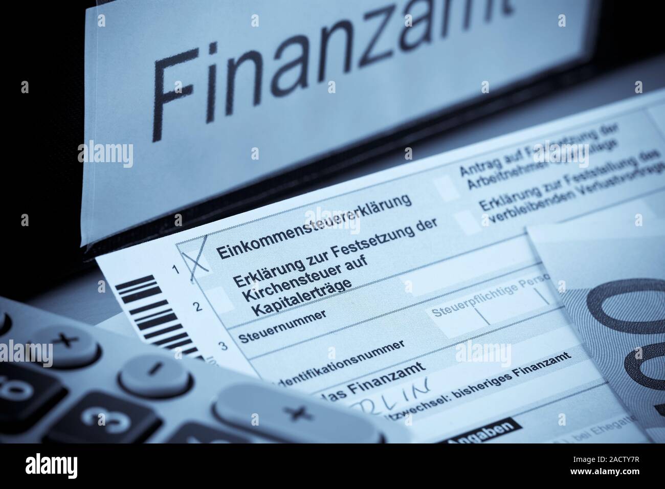 German Tax Declaration Stock Photo Alamy