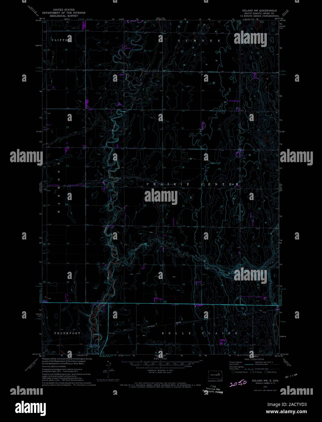 Doland south dakota map hires stock photography and images Alamy