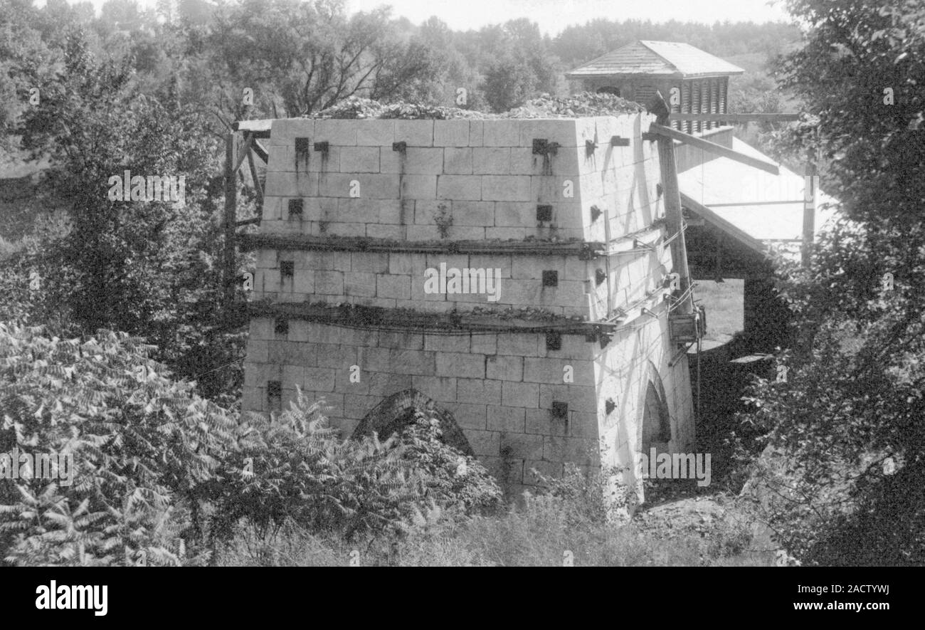 Charcoal furnace. Ruins of the 19thcentury Forbes Iron Company's