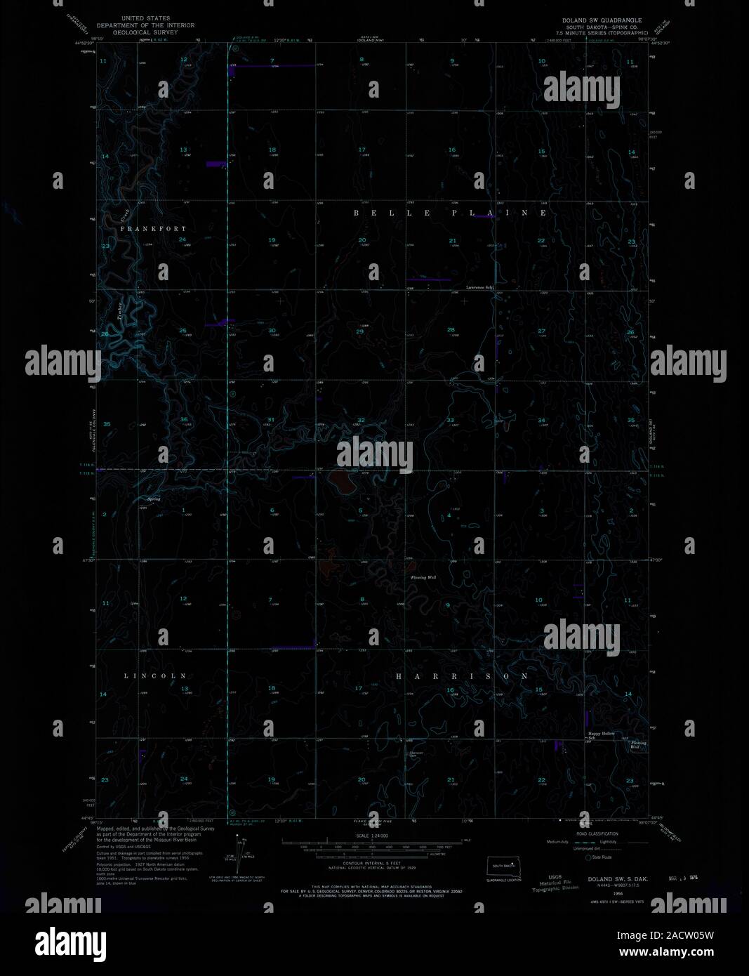 Doland south dakota map hires stock photography and images Alamy