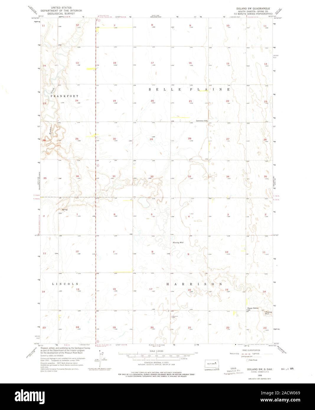 Map of doland south dakota Cut Out Stock Images & Pictures Alamy