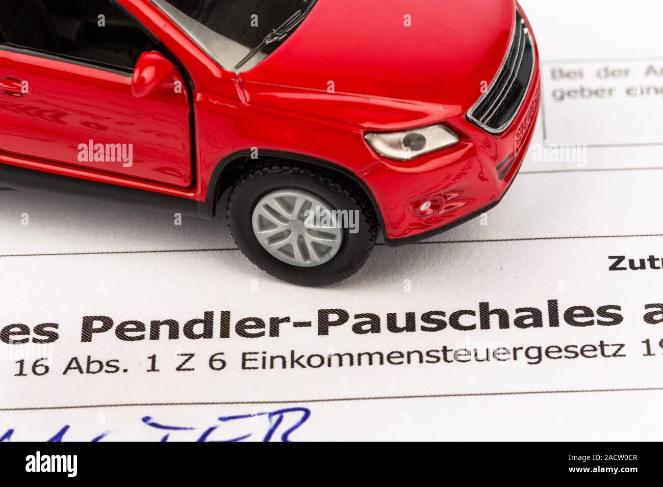 Application for commuter allowance Stock Photo - Alamy