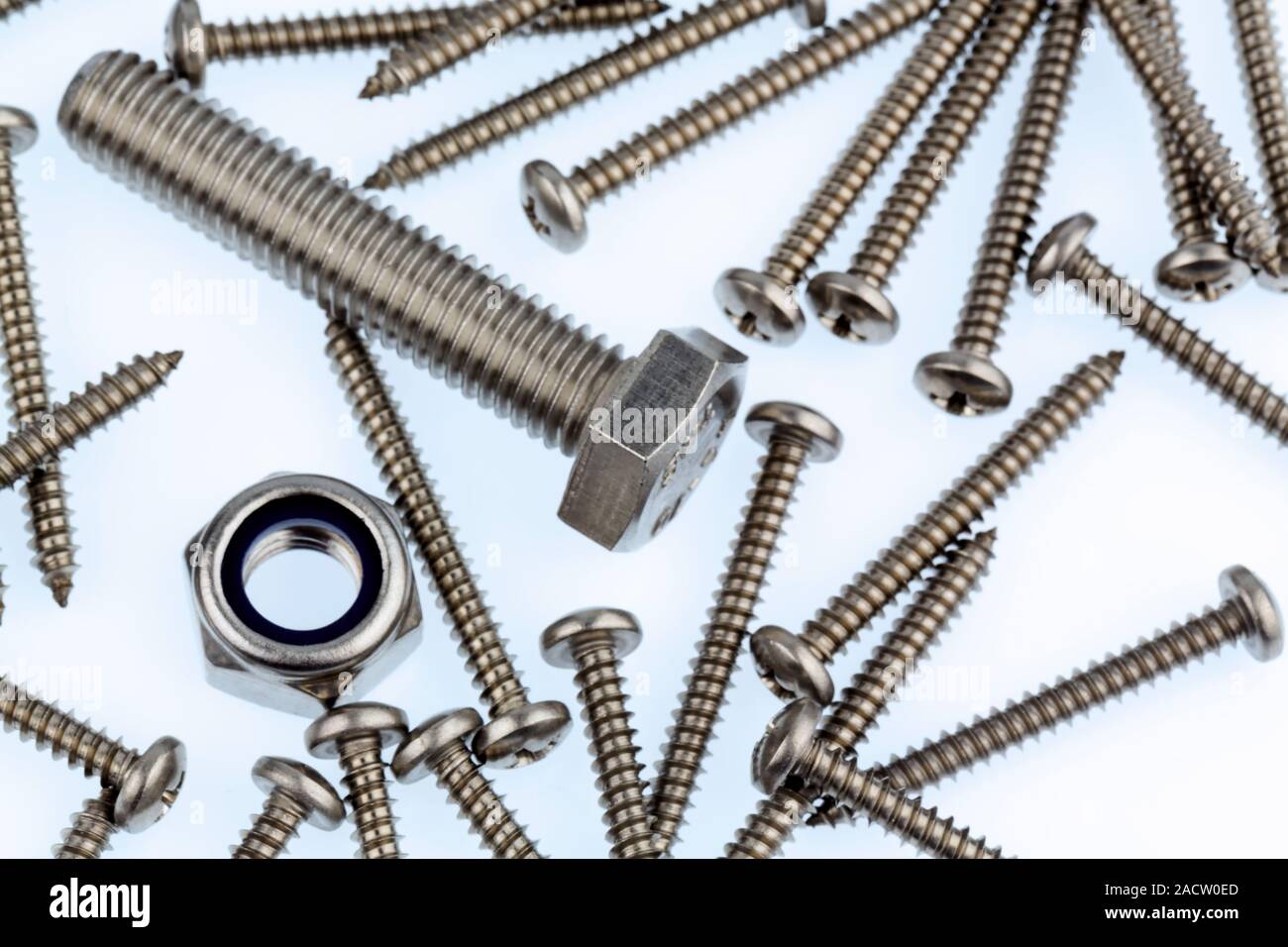 Various screws Stock Photo