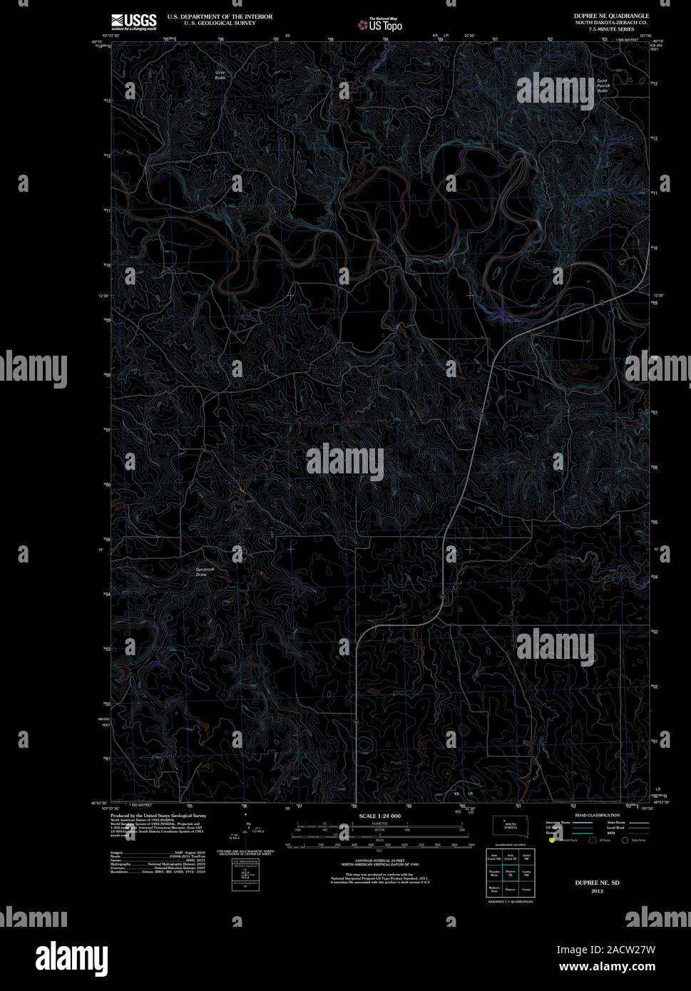 Map of dupree hires stock photography and images Alamy