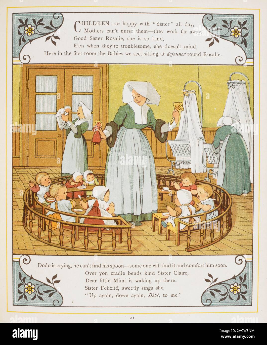 Creche Reed Books Children being fed their breakfast by nuns at a creche, Author Thomas ...