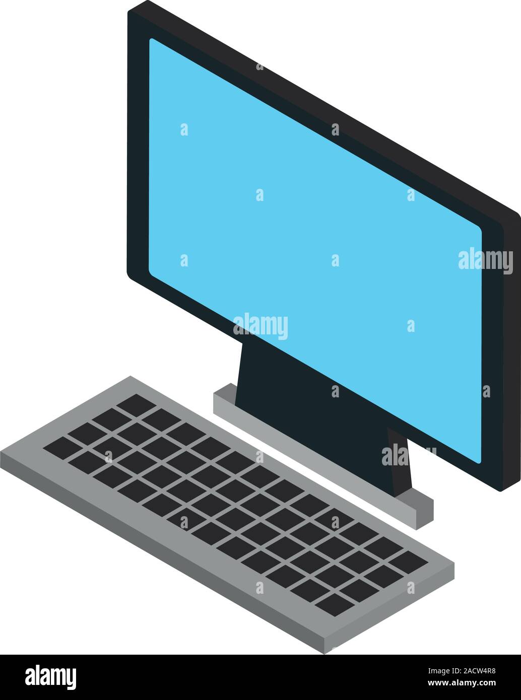 Metal frame keyboard blank Stock Vector Images - Alamy