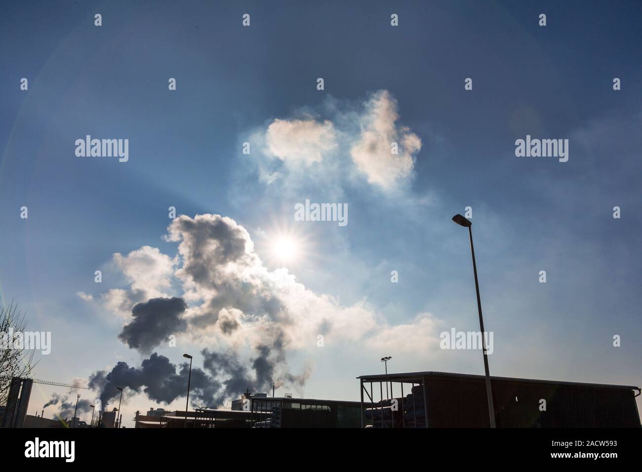Industrial vent with exhaust gases Stock Photo Alamy