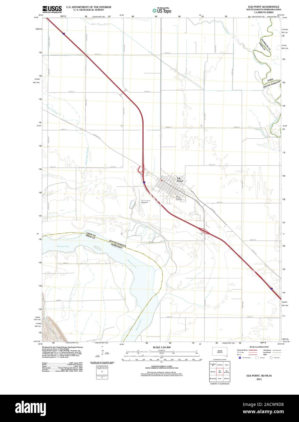 Map of elk point hires stock photography and images Alamy