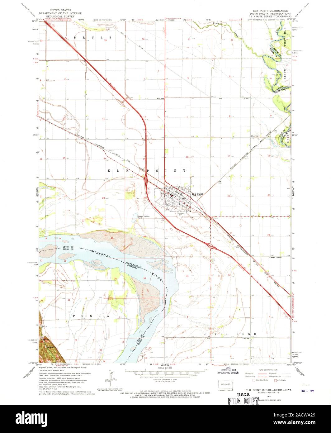 Map of elk point hires stock photography and images Alamy