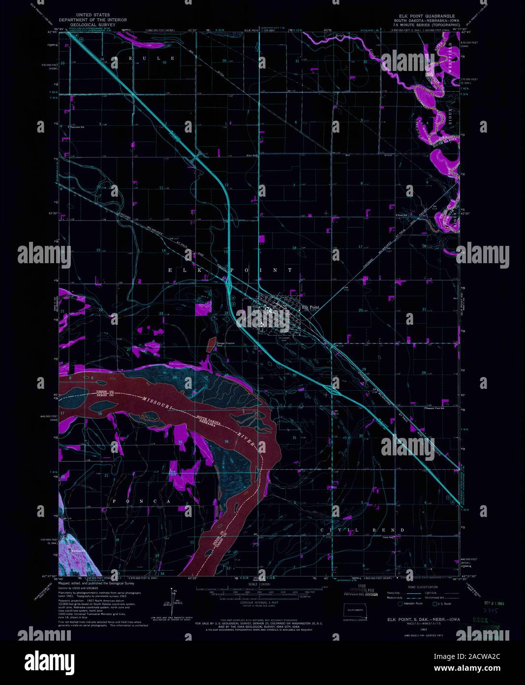 Map of elk point hires stock photography and images Alamy
