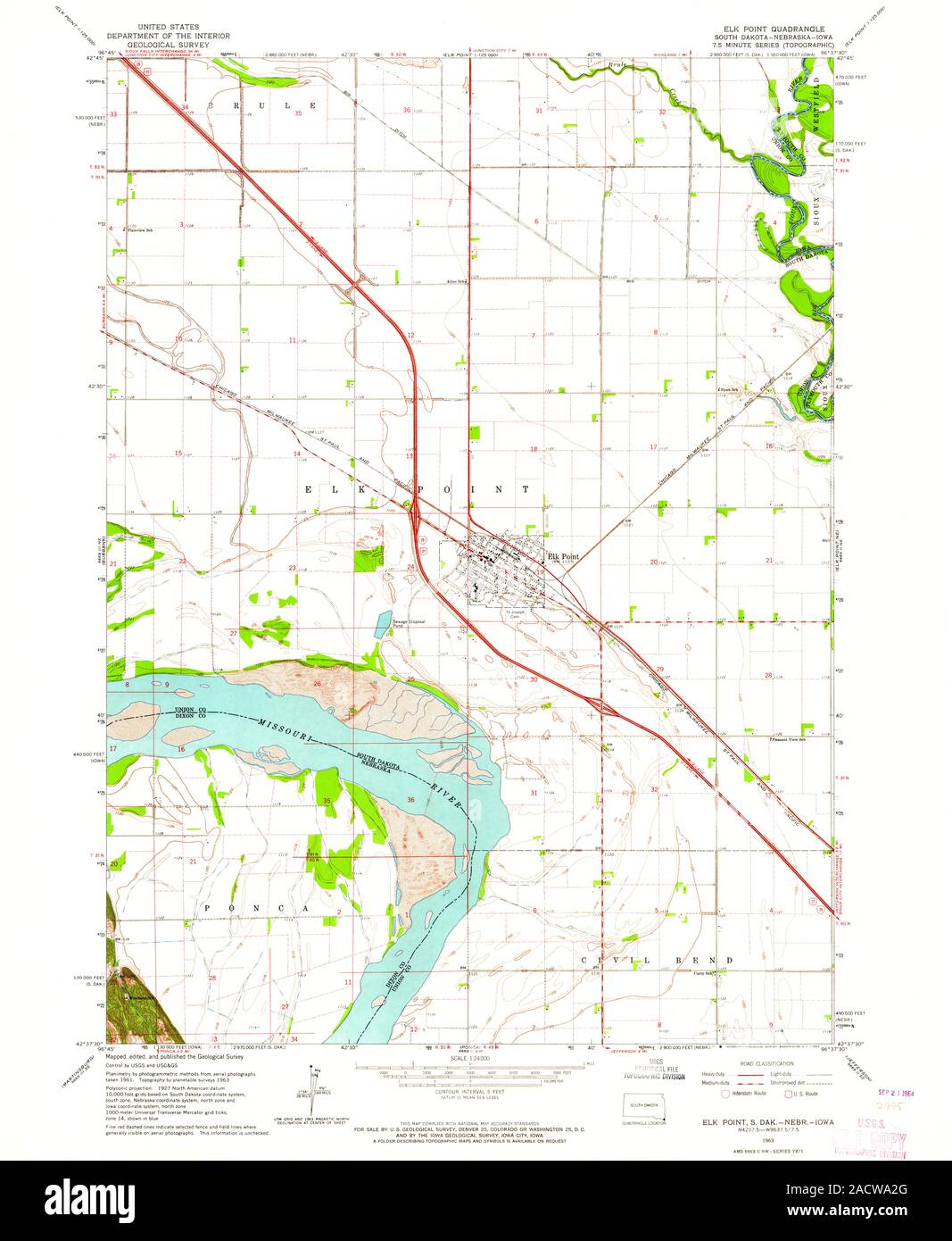 Map of elk point hires stock photography and images Alamy