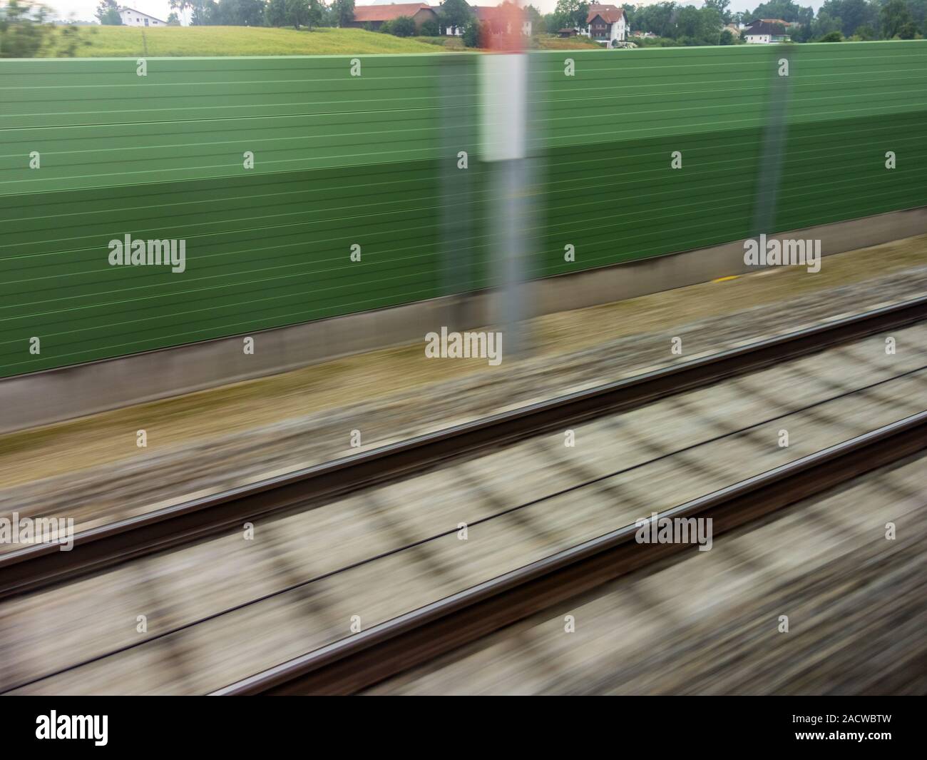 Rails of railway. train ride Stock Photo - Alamy