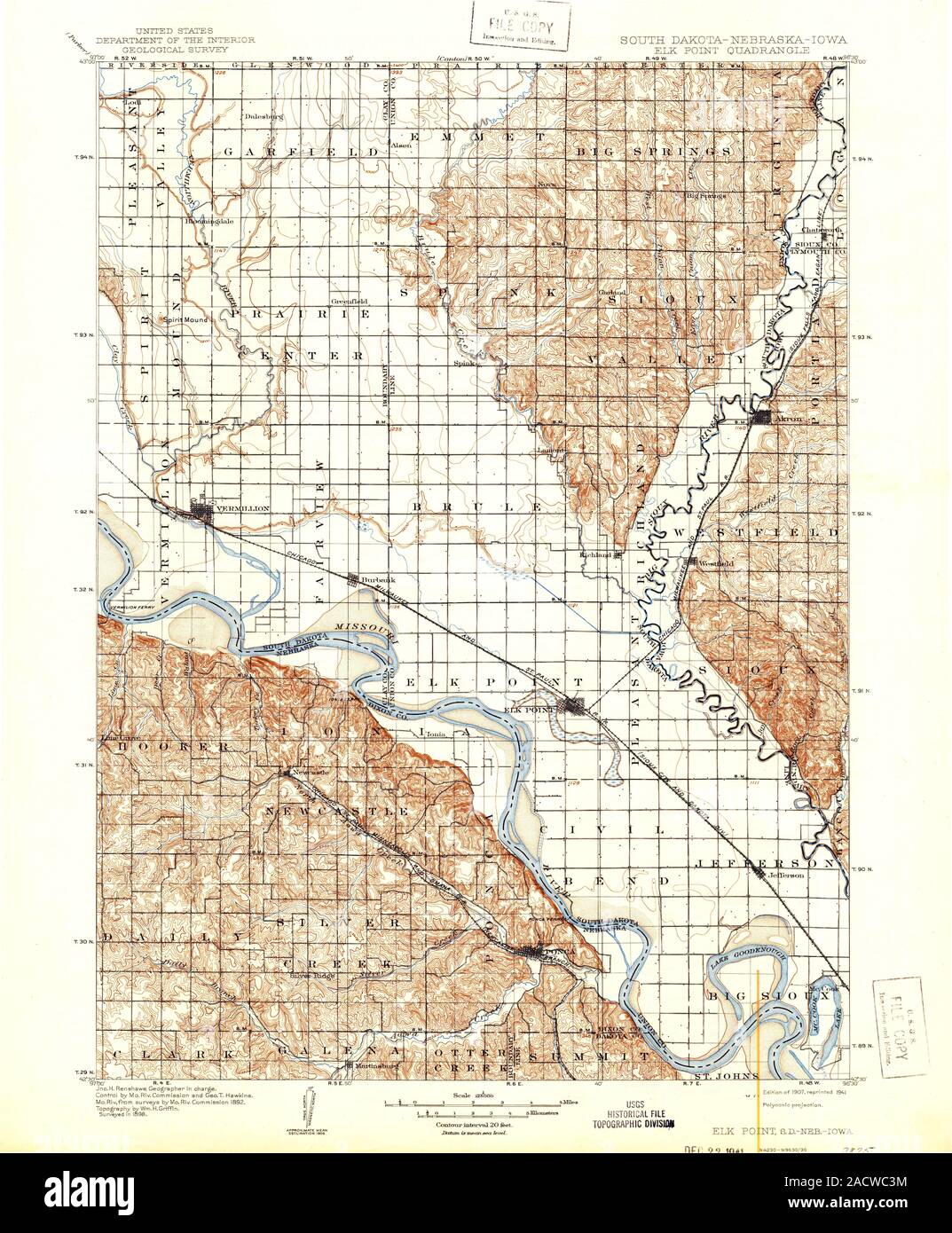 Map of elk point hires stock photography and images Alamy