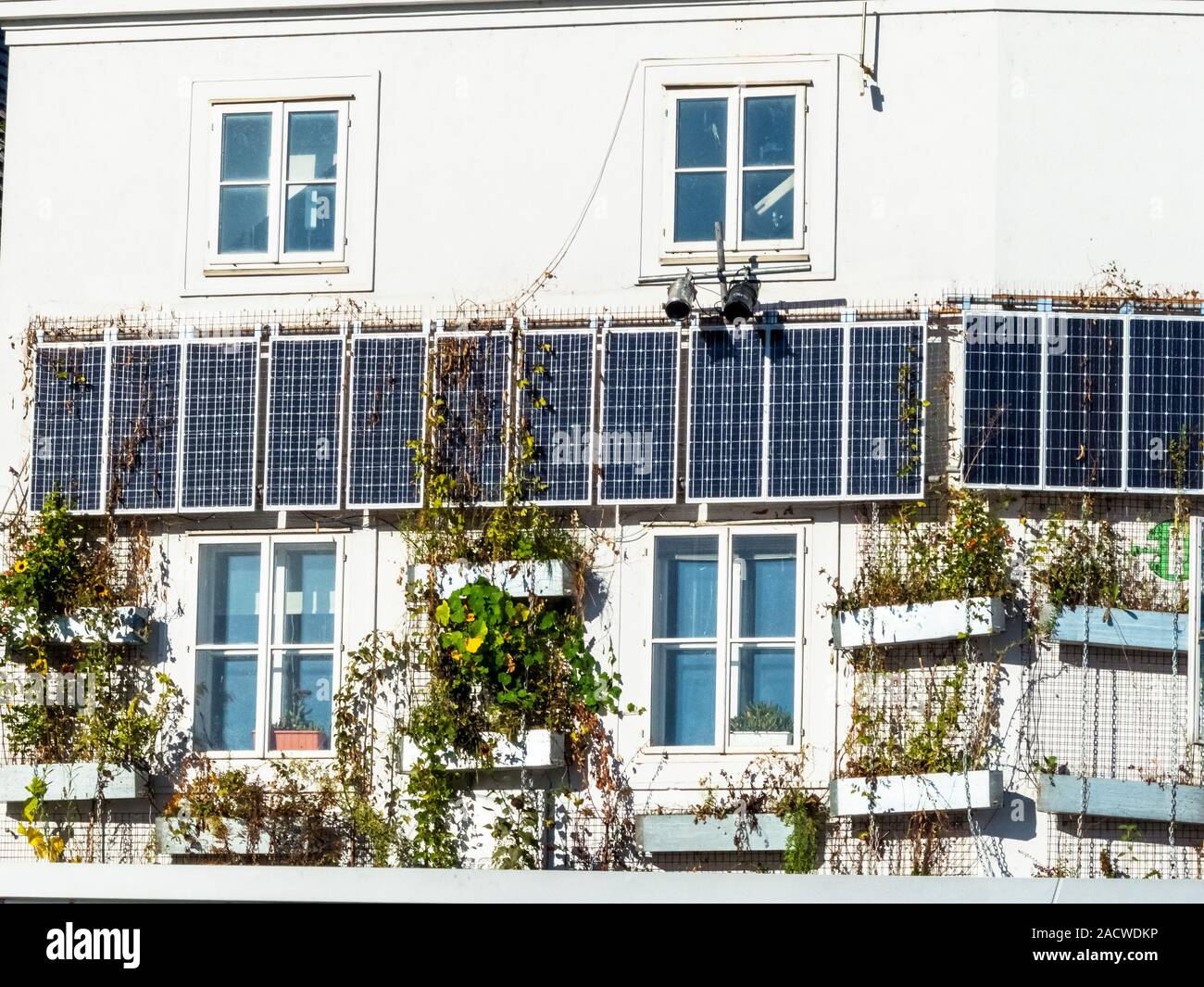 Solar collectors on a residential house Stock Photo - Alamy