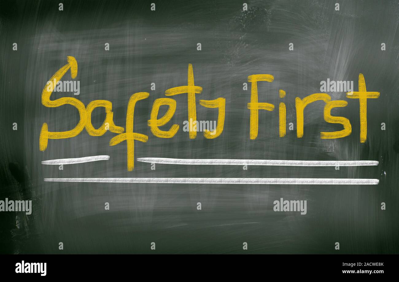 Safety First Concept Stock Photo - Alamy