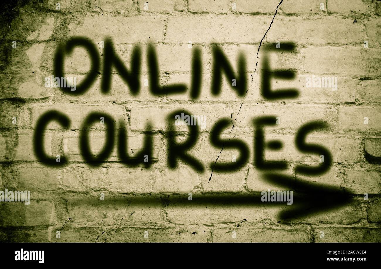 Online Courses Concept Stock Photo