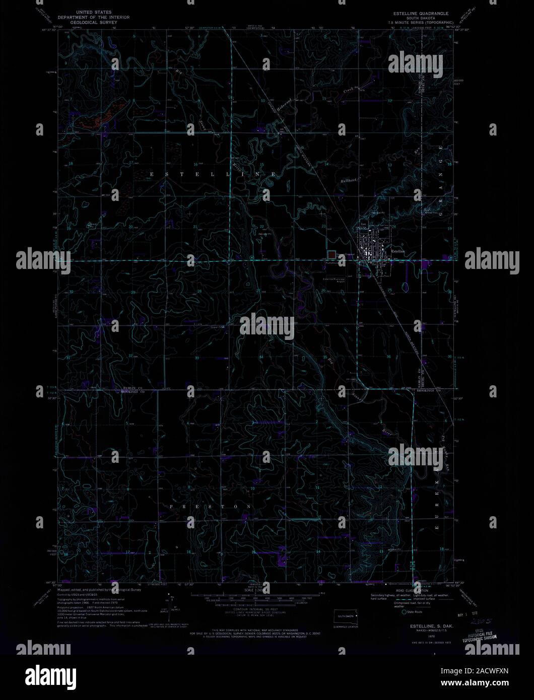 Map of estelline south dakota hires stock photography and images Alamy