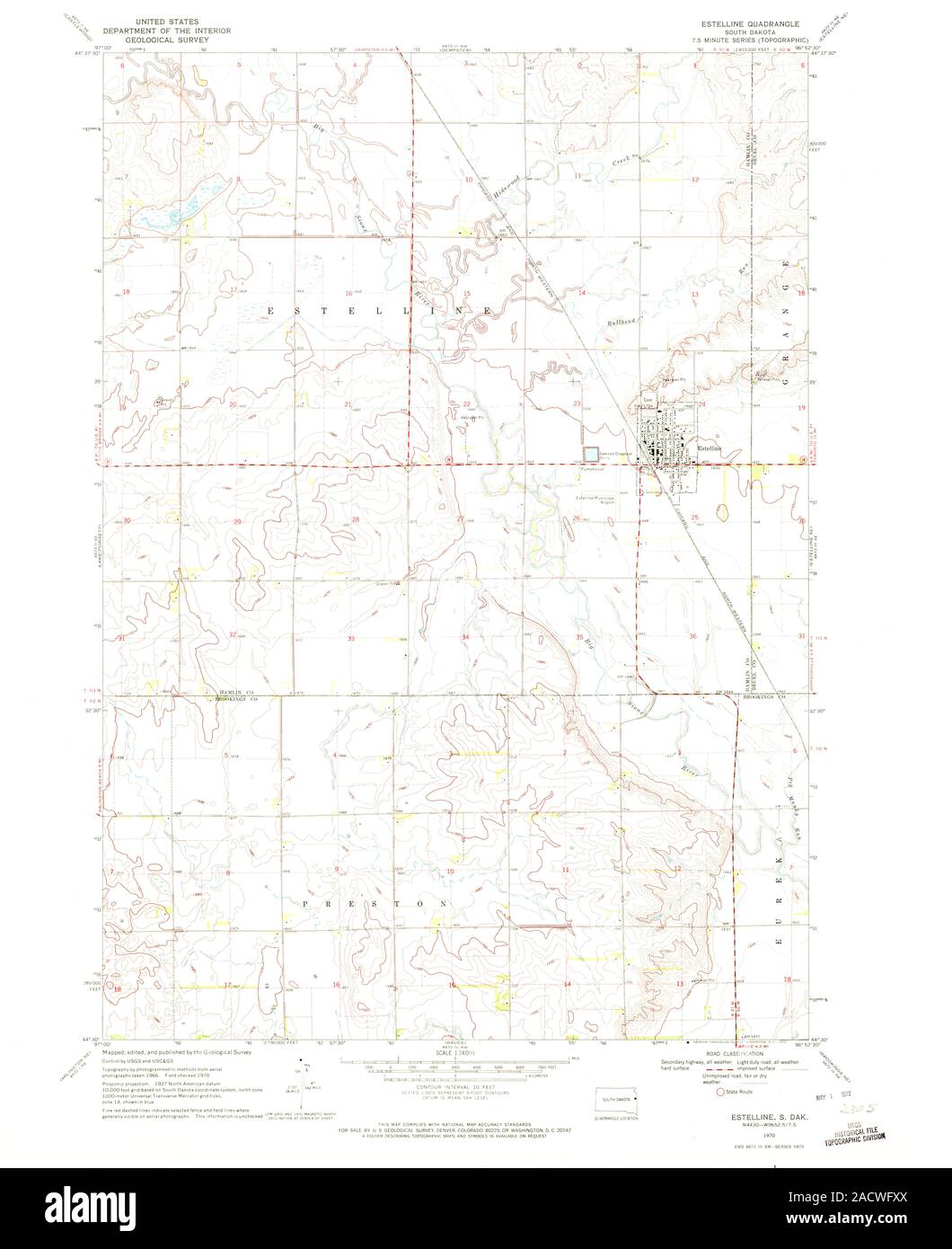 Map of estelline south dakota hires stock photography and images Alamy