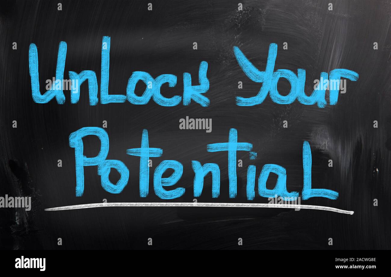 Unlock Your Potential Concept Stock Photo