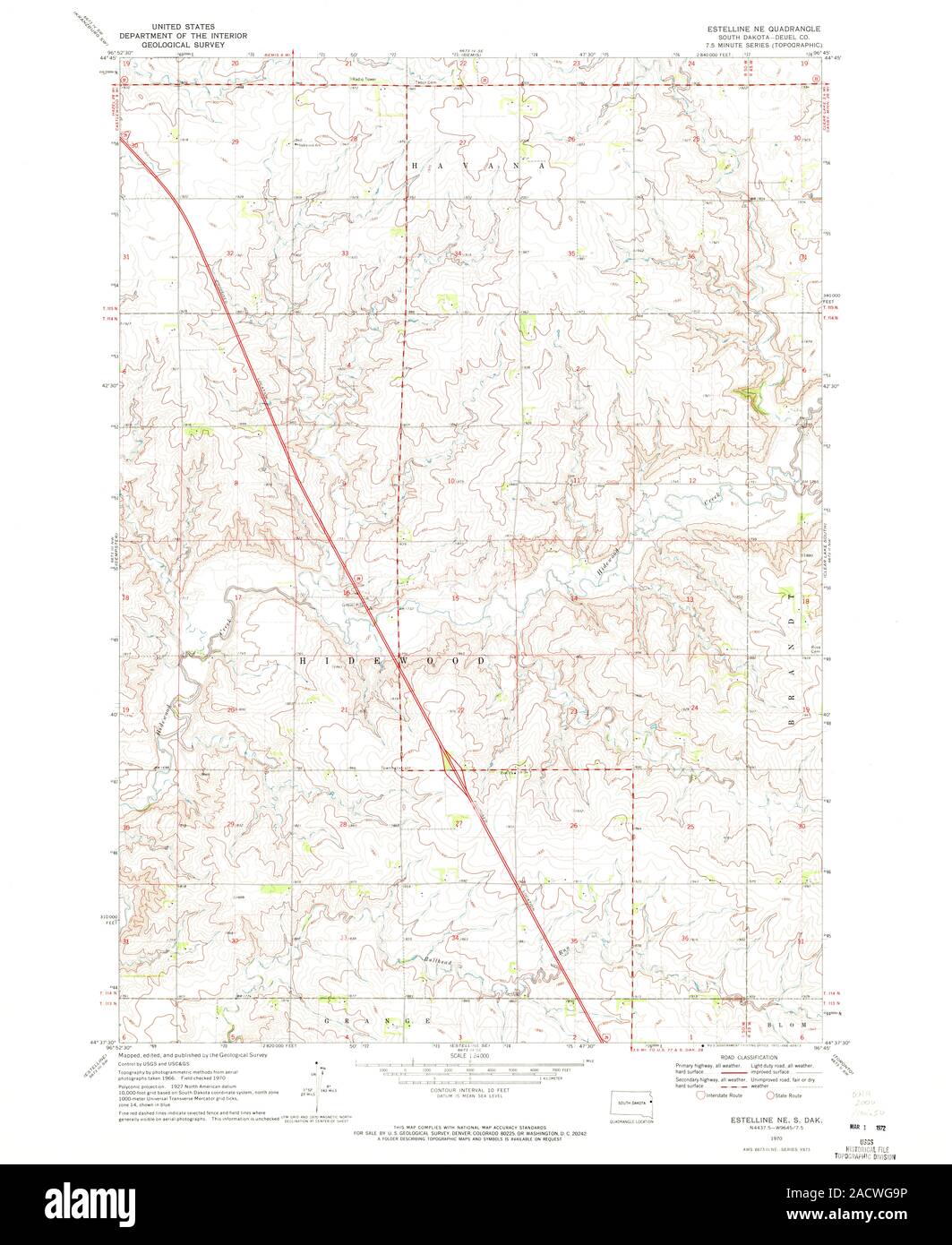 Map of estelline south dakota hires stock photography and images Alamy