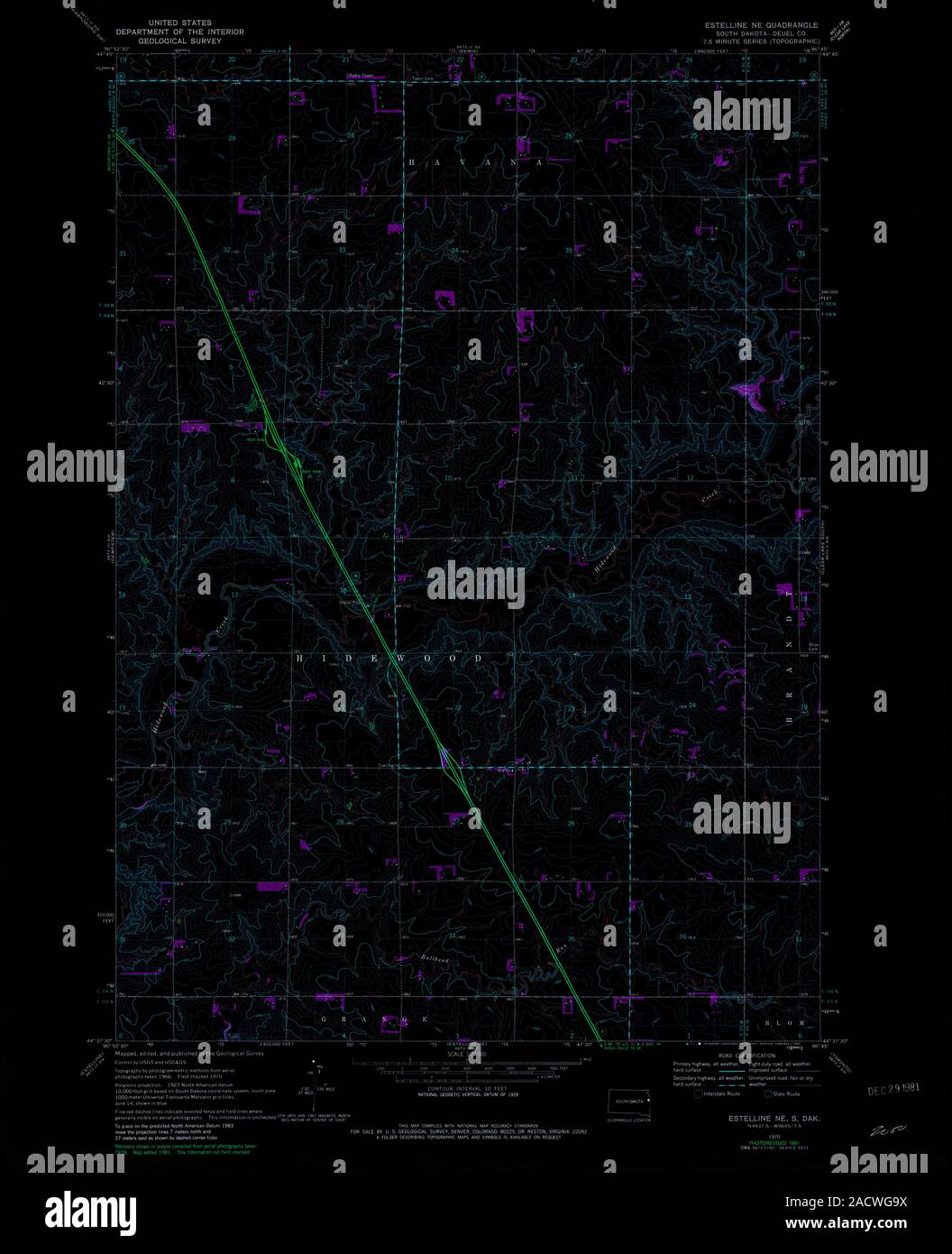 Estelline south dakota map hires stock photography and images Alamy