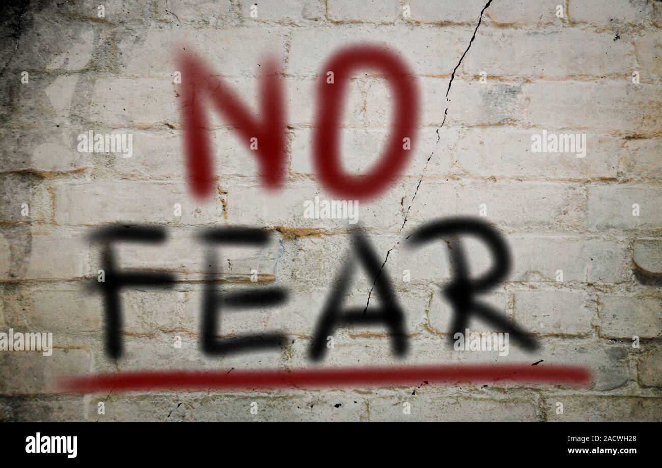 No Fear Concept Stock Photo