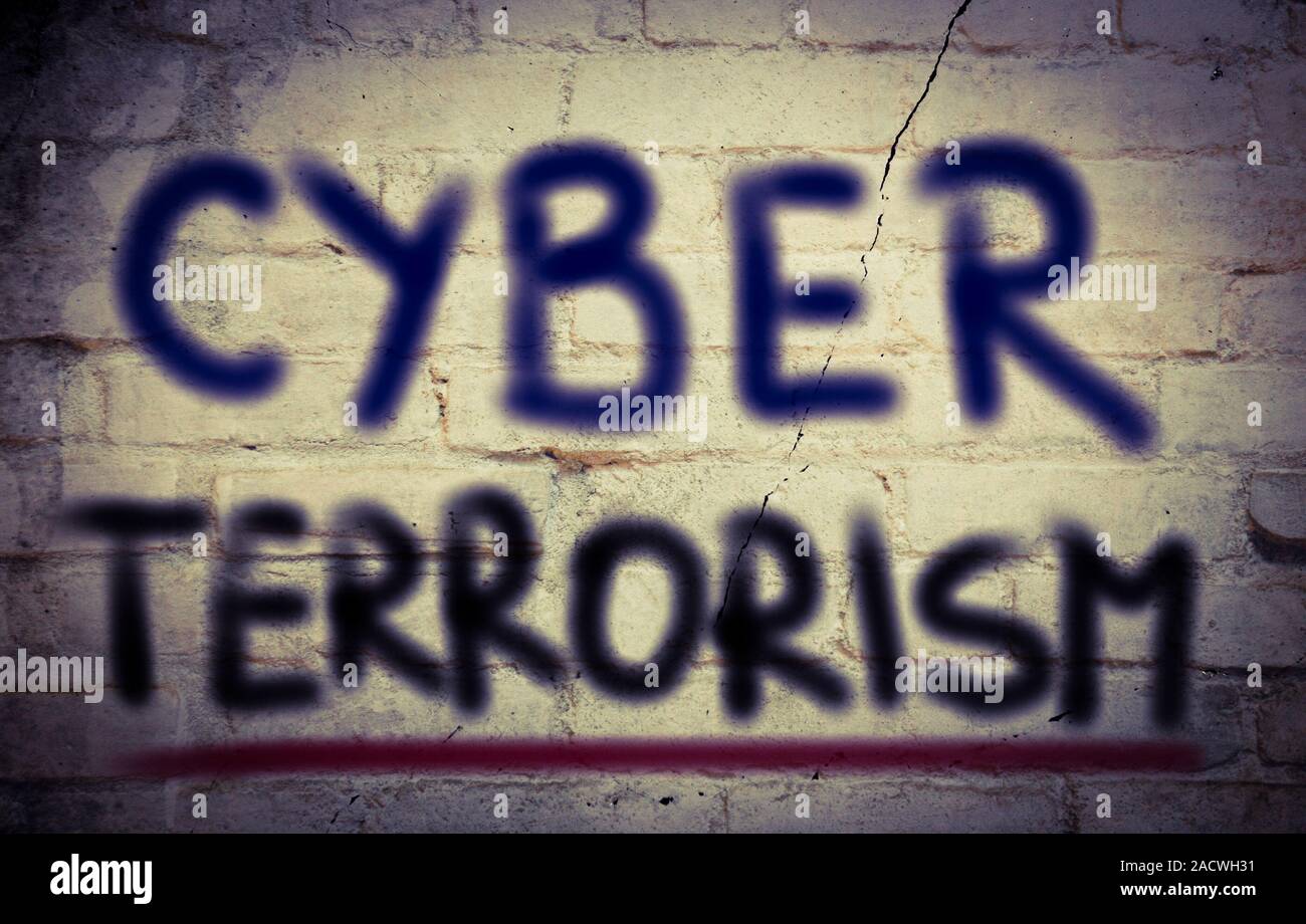 Cyber Terrorism Concept Stock Photo
