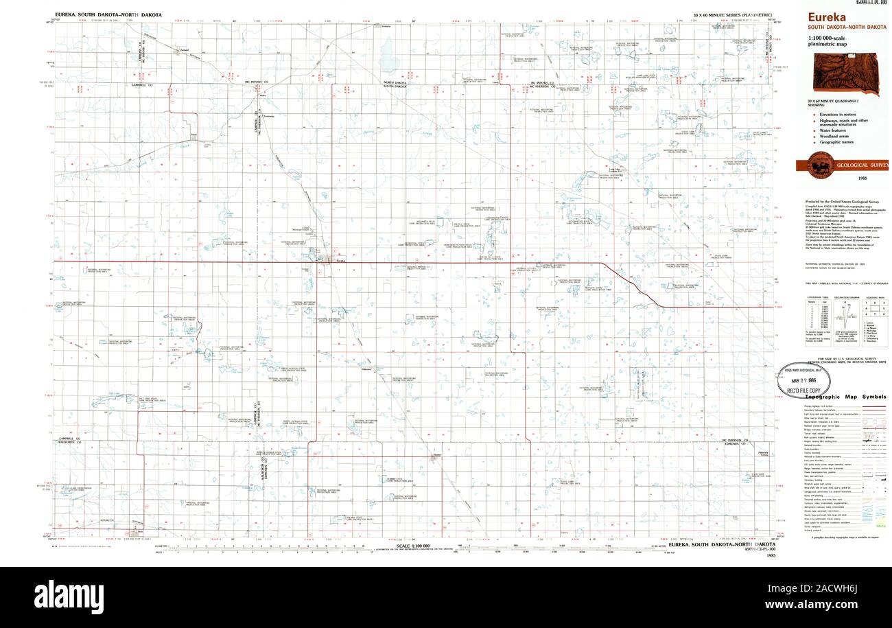 Eureka south dakota map Cut Out Stock Images & Pictures Alamy