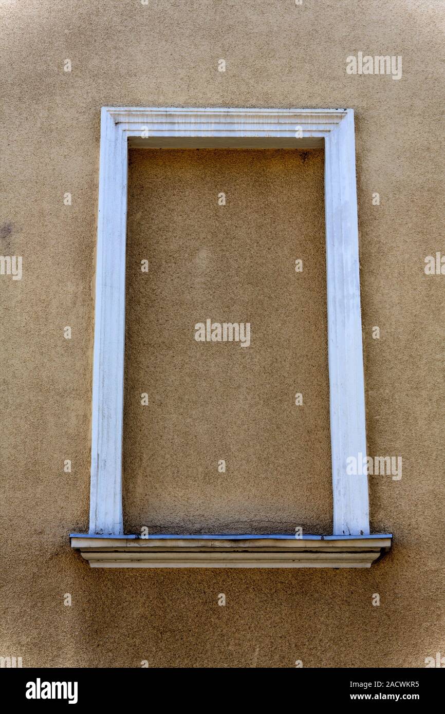 bricked-up window Stock Photo