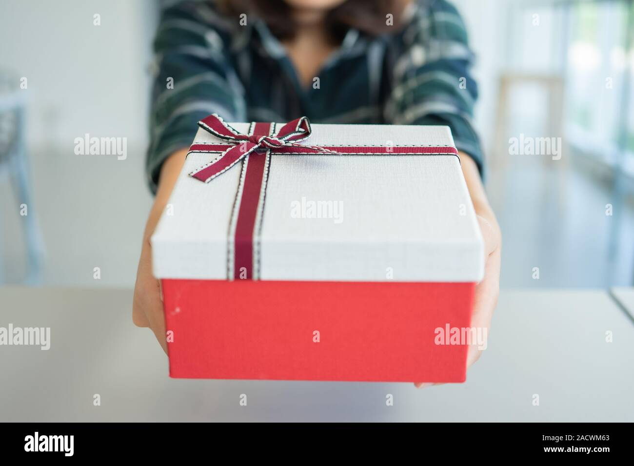 Giving gifts to loved ones at important festivals. Chrismas Day, New