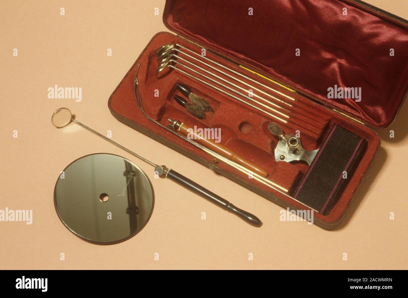 Laryngoscope dating from around 1890, France. This was used for