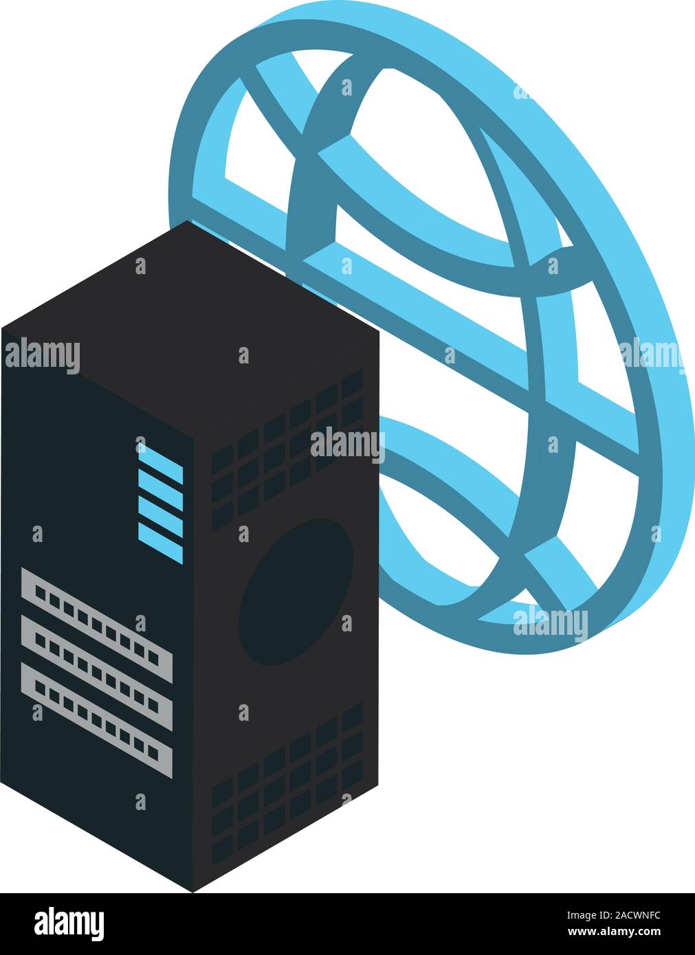 data server tower with sphere browser Stock Vector Image & Art - Alamy