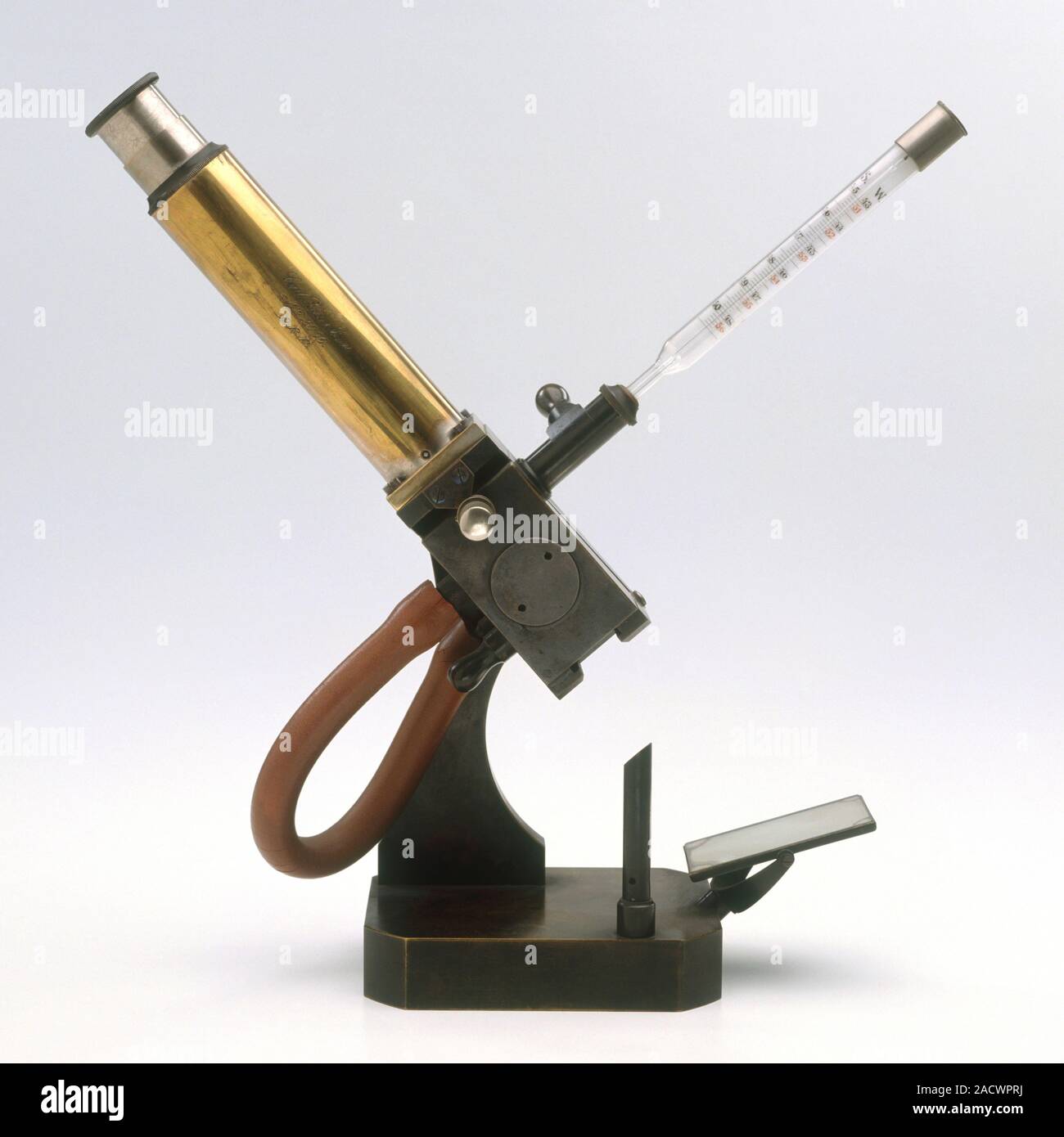 Model of refractometer invented by Ernst Abbe, 1869 Stock Photo Alamy