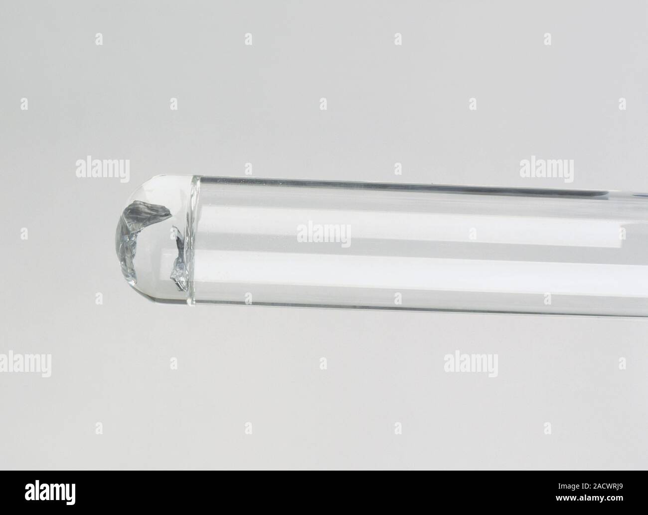 Silver at bottom of test tube in dilute acid Stock Photo Alamy