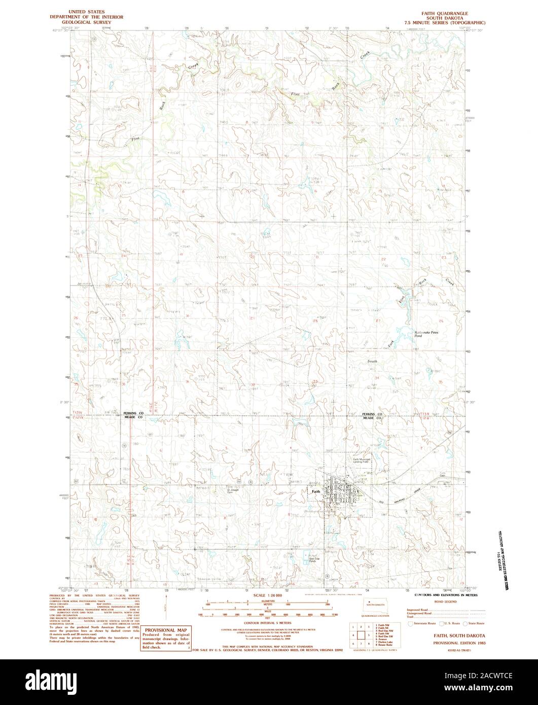 Map of faith south dakota Cut Out Stock Images & Pictures Alamy