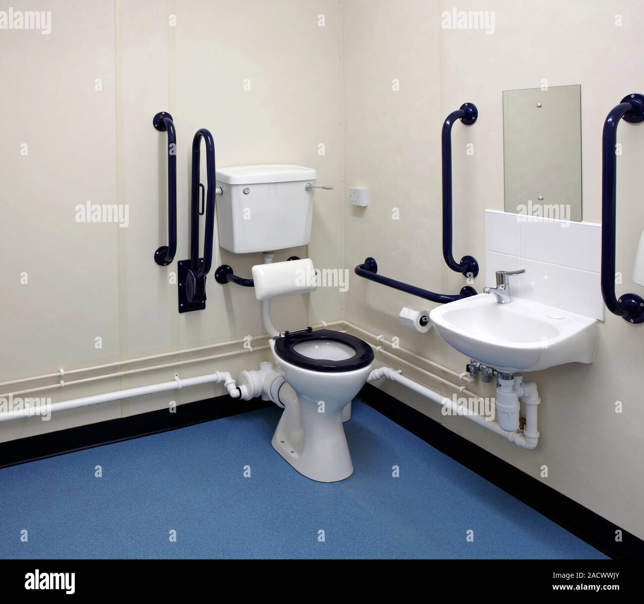 Washroom and lavatory for disabled people Stock Photo - Alamy