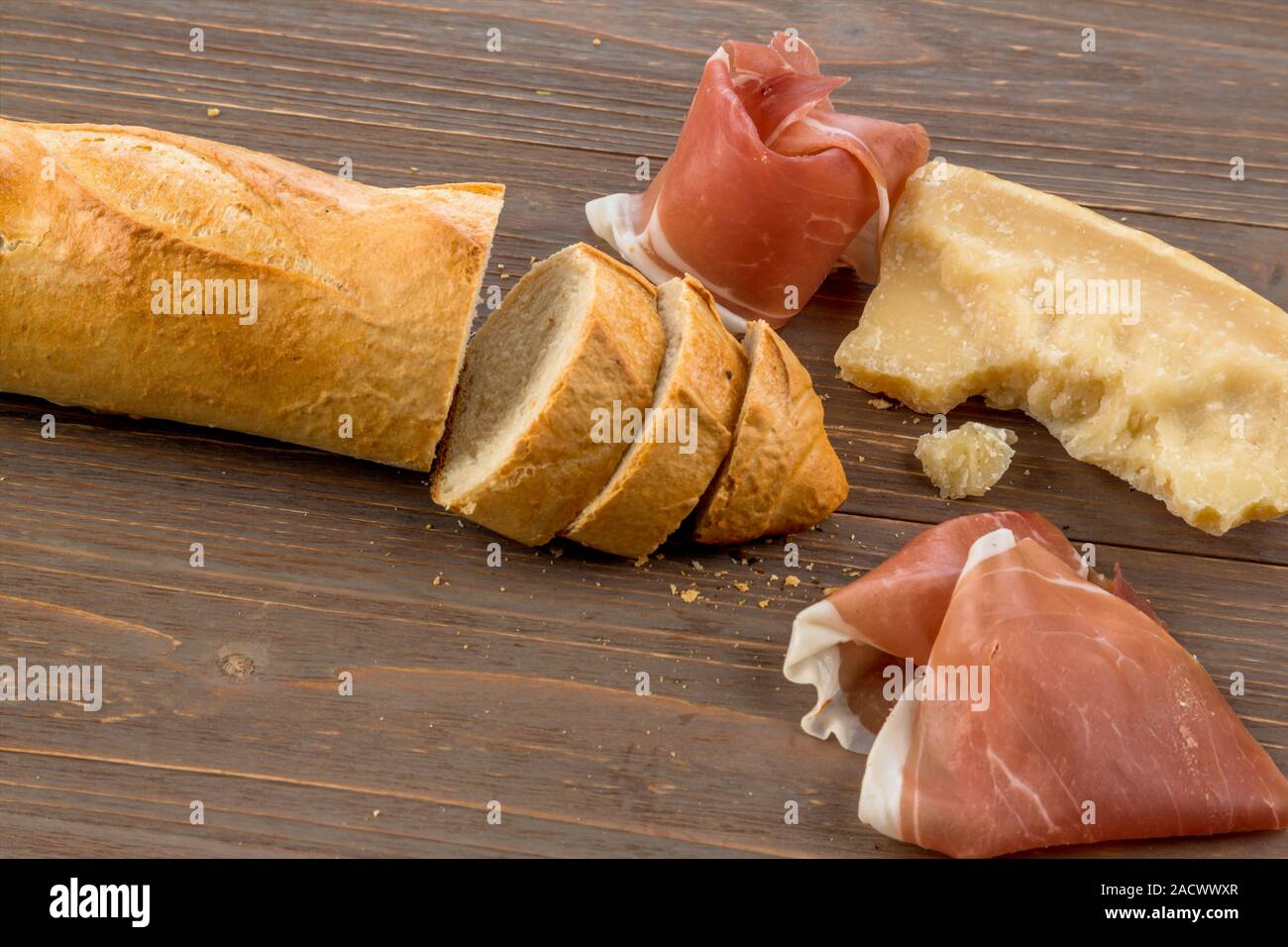 Wake up from white bread Stock Photo