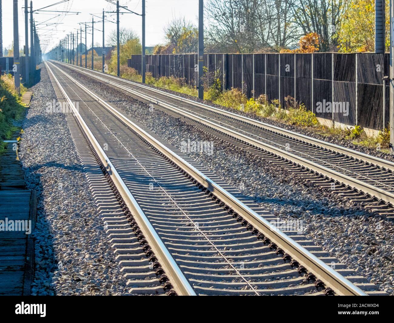 rails of a railway Stock Photo Alamy