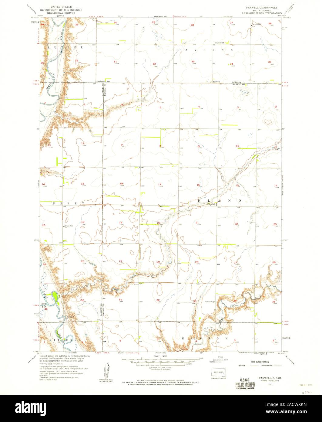 Map of farwell hires stock photography and images Alamy