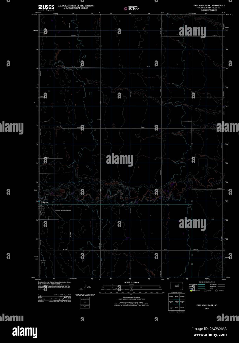 Faulkton south dakota map hires stock photography and images Alamy