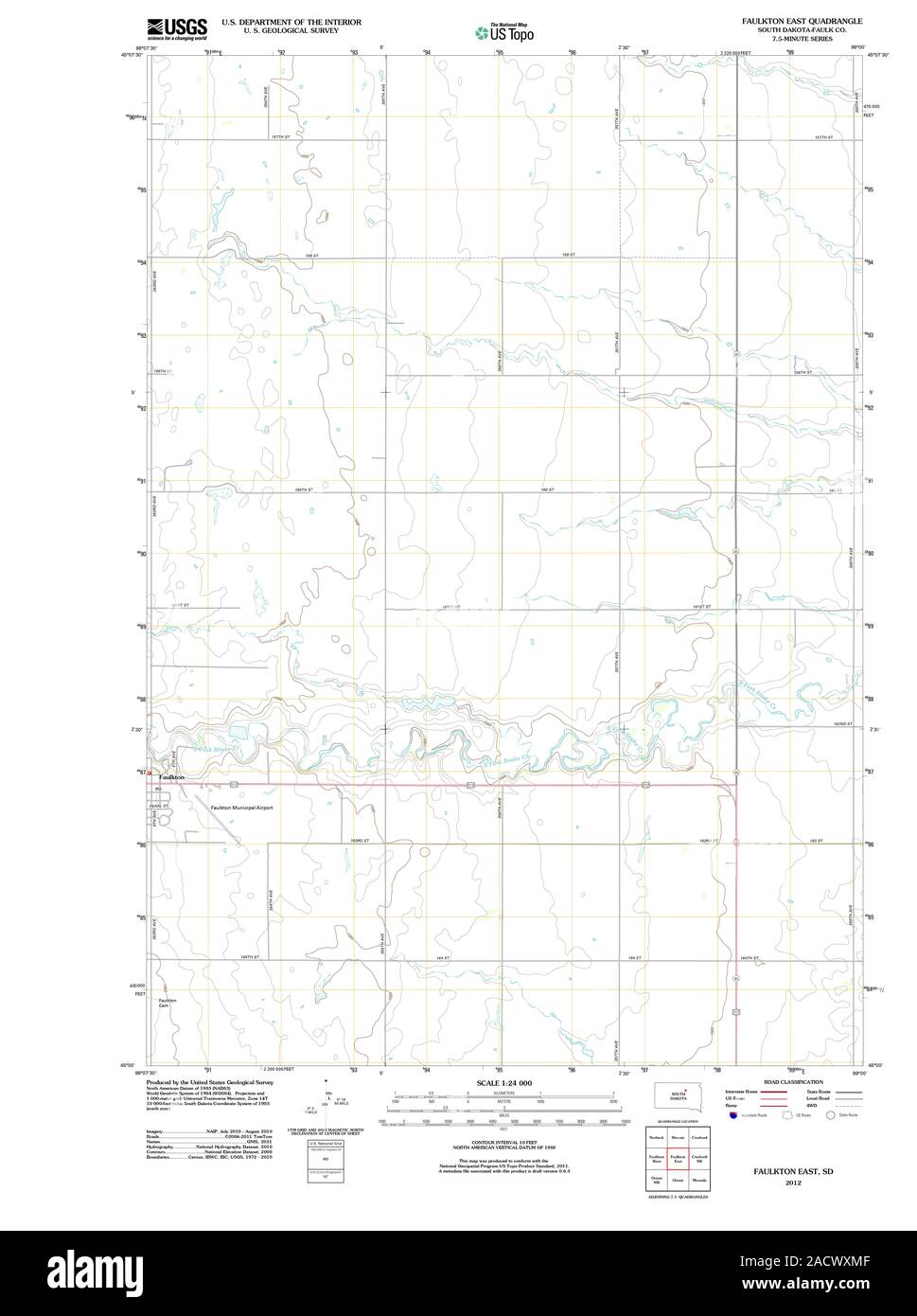 Map of faulkton south dakota hires stock photography and images Alamy