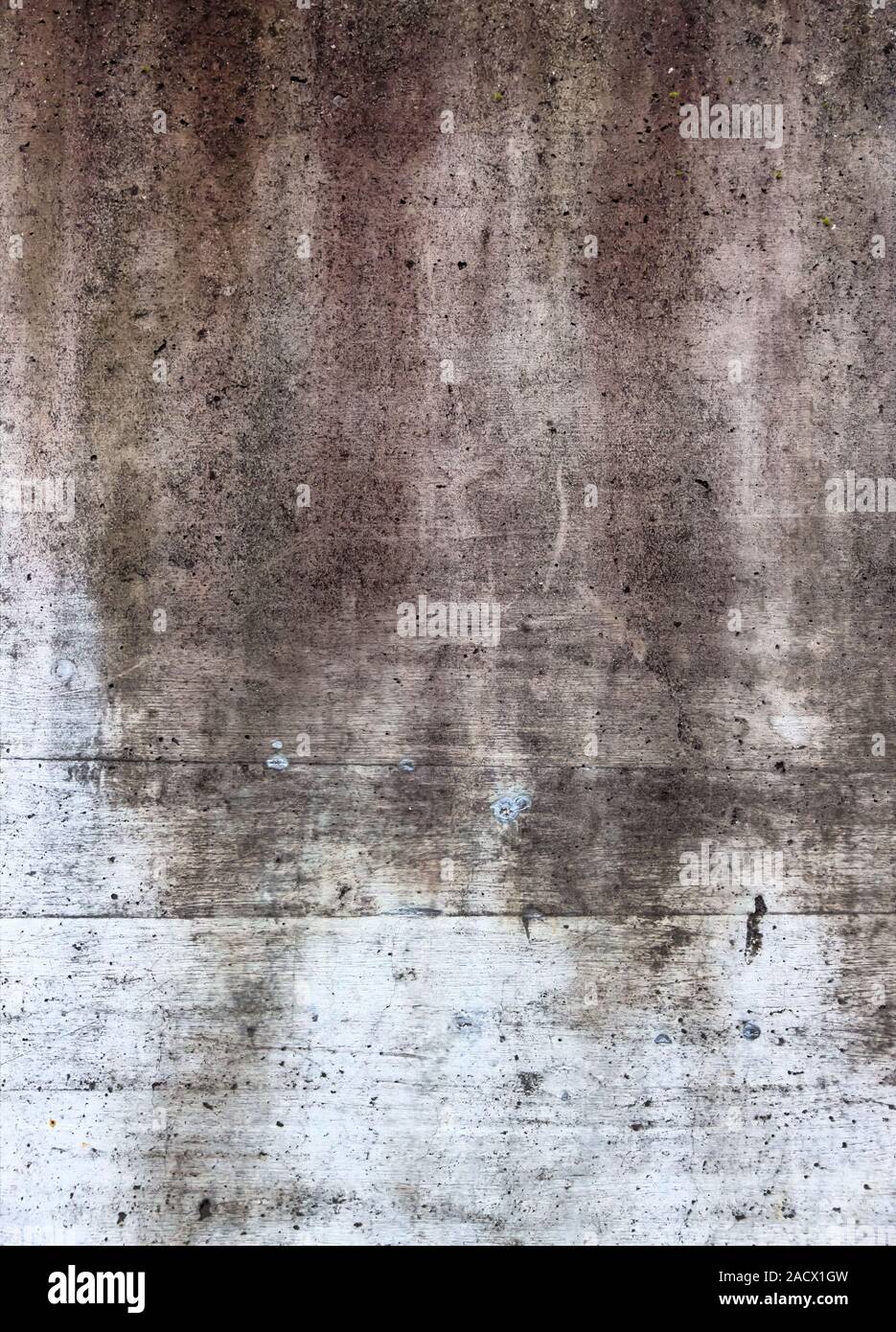 Grey wall with discoloration Stock Photo