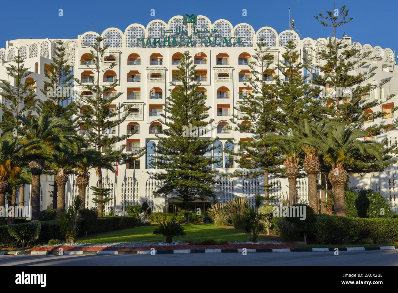 El Kantaoui, Tunisia - 7 November 2019: Marhaba Palace hotel at El Kantaoui on Tunisia Stock Photo