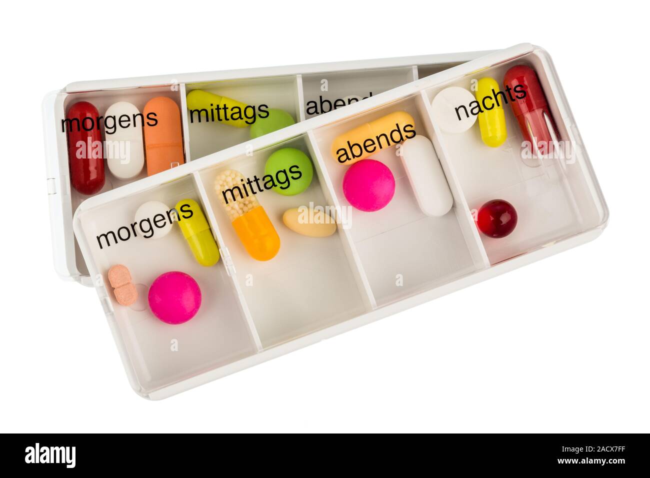 Tablet dispensers and tablets Stock Photo Alamy