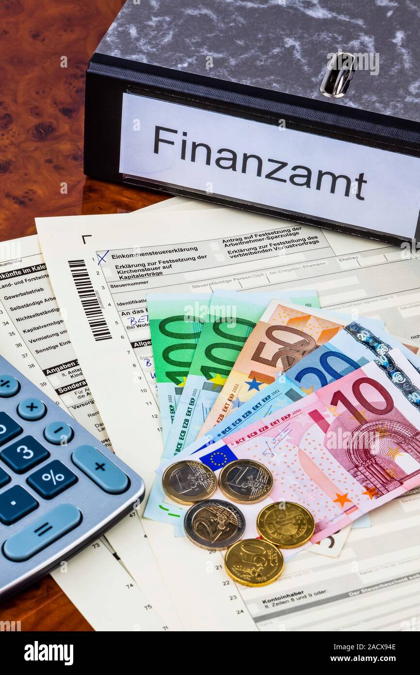 German Tax Declaration Stock Photo Alamy